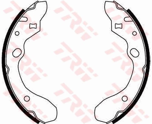 Bromsbackar, sats, Bakaxel Trw GS8582 TRW