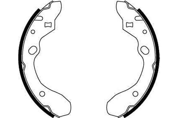 Bromsbackar, sats, Bakaxel Trw GS8582 TRW
