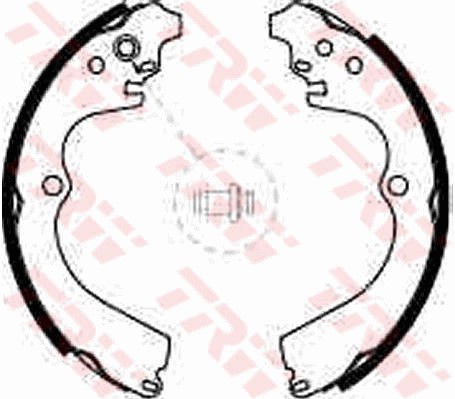 Bromsbackar, sats, Bakaxel Trw GS8584 TRW