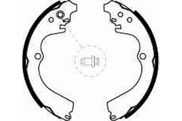 Bromsbackar, sats, Bakaxel Trw GS8584 TRW