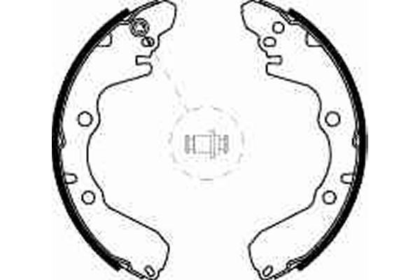 Bromsbackar, sats, Framaxel, Bakaxel Trw GS8587 TRW