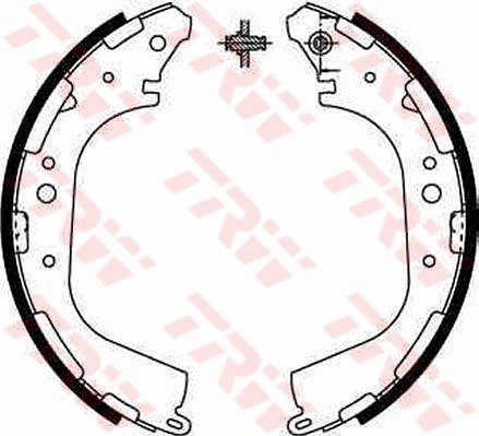 Bromsbackar, sats, Bakaxel Trw GS8590 TRW
