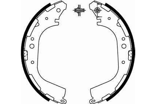 Bromsbackar, sats, Bakaxel Trw GS8590 TRW