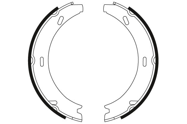 Bromsbackar, sats, parkeringsbroms, Bakaxel Trw GS8595 TRW