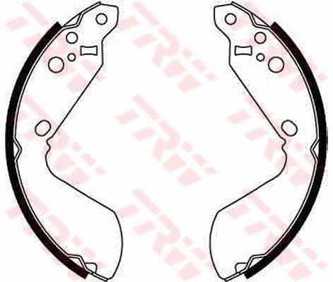 Bromsbackar, sats, Bakaxel Trw GS8596 TRW