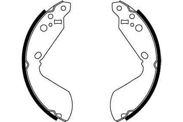 Bromsbackar, sats, Bakaxel Trw GS8596 TRW