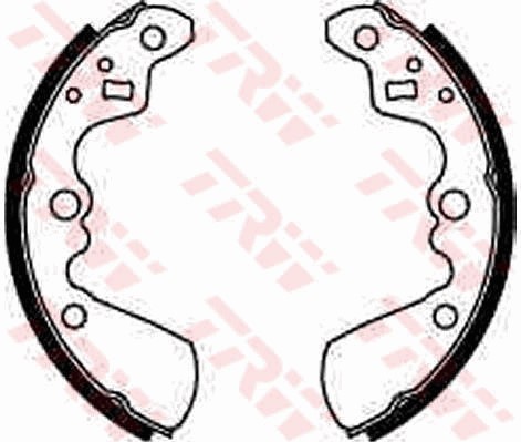 Bromsbackar, sats, Bakaxel Trw GS8597 TRW
