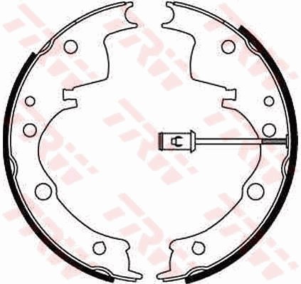 Bromsbackar, sats, Bakaxel Trw GS8598 TRW