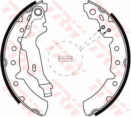 Bromsbackar, sats, Bakaxel Trw GS8603 TRW