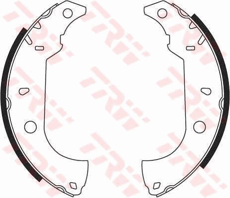 Bromsbackar, sats, Bakaxel Trw GS8614 TRW