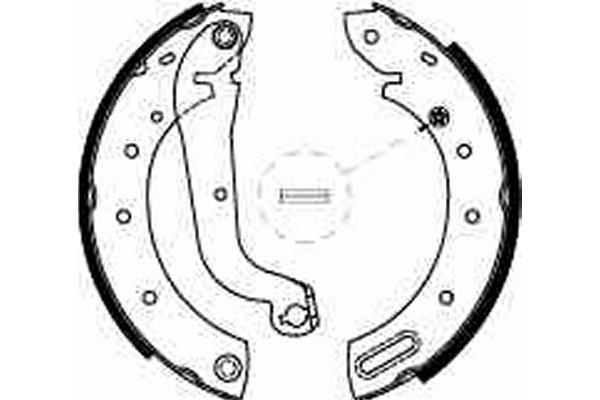 Bromsbackar, sats, Bakaxel Trw GS8625 TRW Bromsbackar, sats, Bakaxel Trw GS8625 TRW