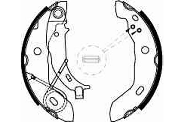 Bromsbackar, sats, Bakaxel Trw GS8627 TRW