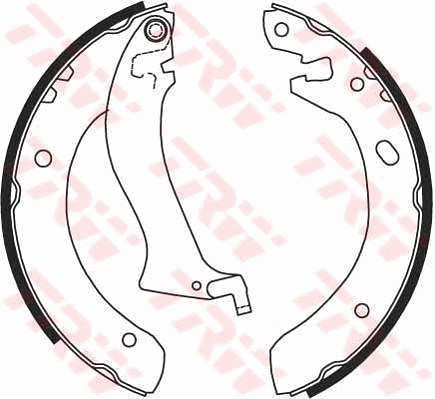 Bromsbackar, sats, Bakaxel Trw GS8633 TRW