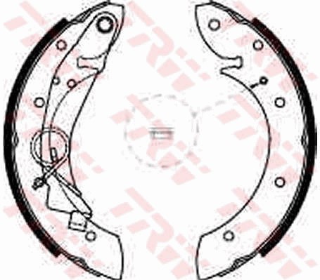 Bromsbackar, sats, Bakaxel Trw GS8635 TRW