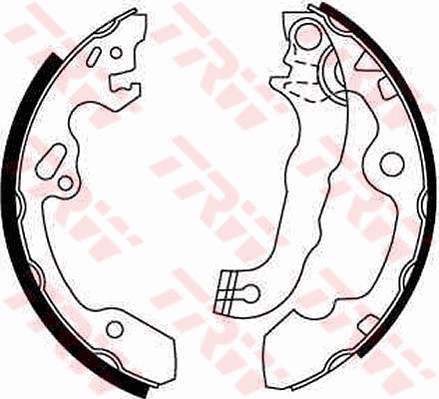 Bromsbackar, sats, Bakaxel Trw GS8636 TRW