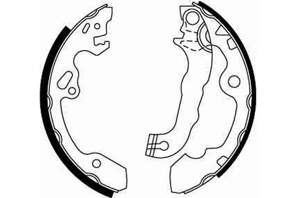 Bromsbackar, sats, Bakaxel Trw GS8636 TRW