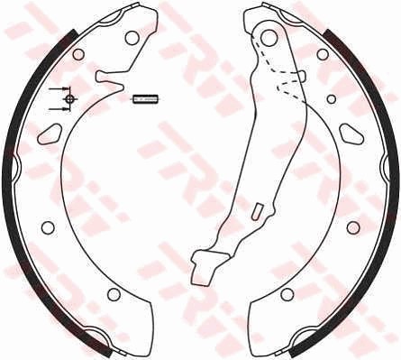 Bromsbackar, sats, Bakaxel Trw GS8640 TRW