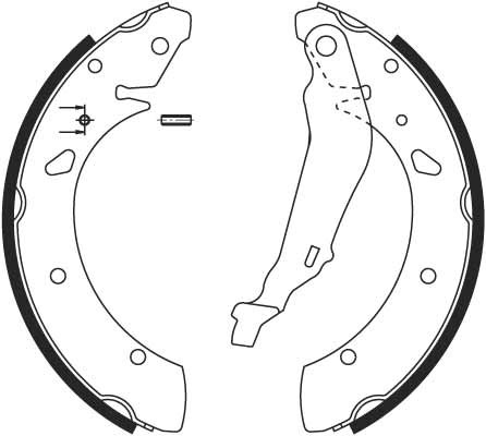 Bromsbackar, sats, Bakaxel Trw GS8640 TRW