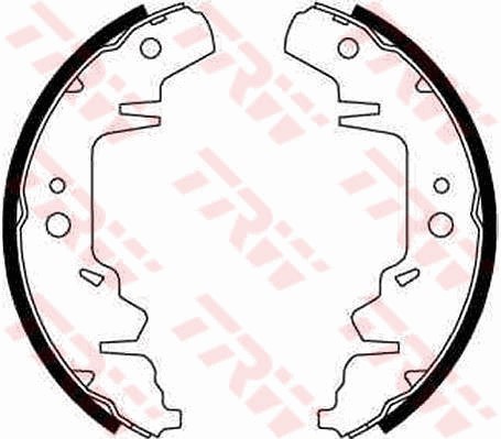 Bromsbackar, sats, Bakaxel Trw GS8643 TRW