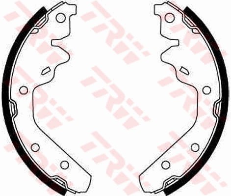Bromsbackar, sats, Bakaxel Trw GS8644 TRW