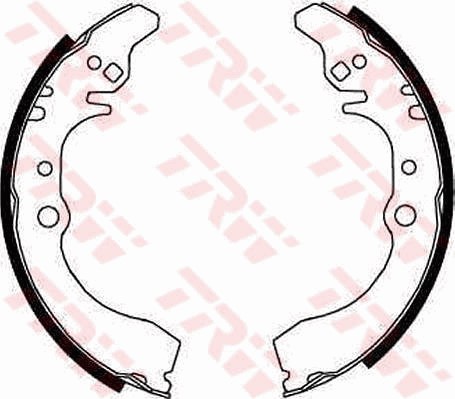 Bromsbackar, sats, Bakaxel Trw GS8647 TRW