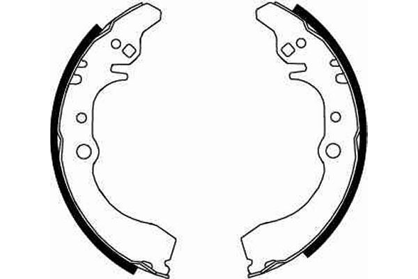 Bromsbackar, sats, Bakaxel Trw GS8647 TRW