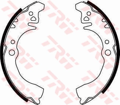 Bromsbackar, sats, Bakaxel Trw GS8648 TRW
