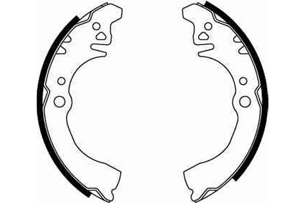 Bromsbackar, sats, Bakaxel Trw GS8648 TRW