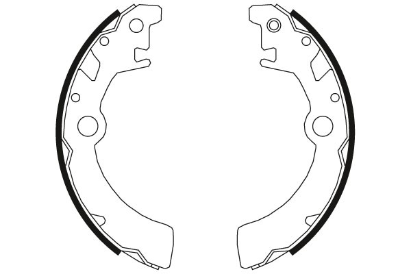 Bromsbackar, sats, Bakaxel Trw GS8651 TRW