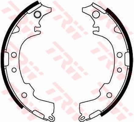 Bromsbackar, sats, Bakaxel Trw GS8652 TRW