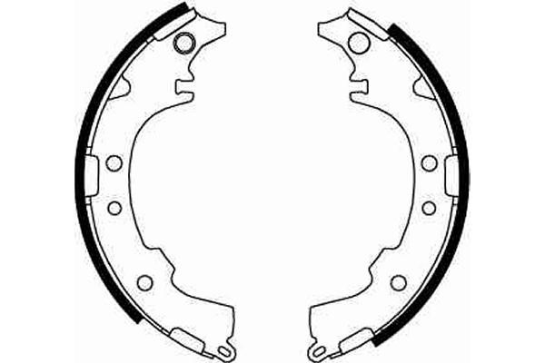 Bromsbackar, sats, Bakaxel Trw GS8652 TRW