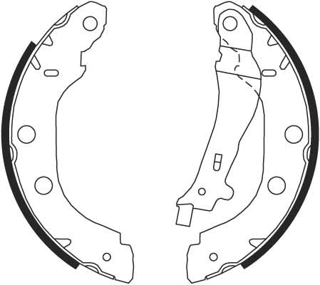Bromsbackar, sats Trw GS8655 TRW
