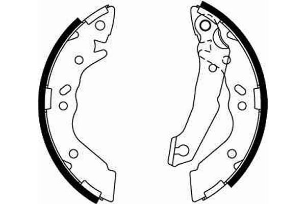 Bromsbackar, sats, Bakaxel Trw GS8658 TRW
