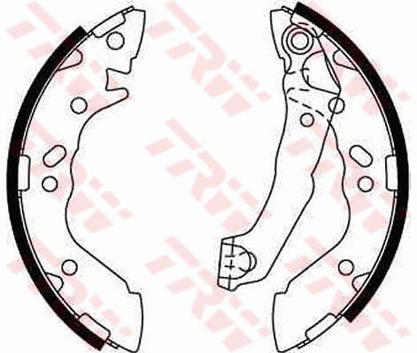 Bromsbackar, sats, Bakaxel Trw GS8659 TRW