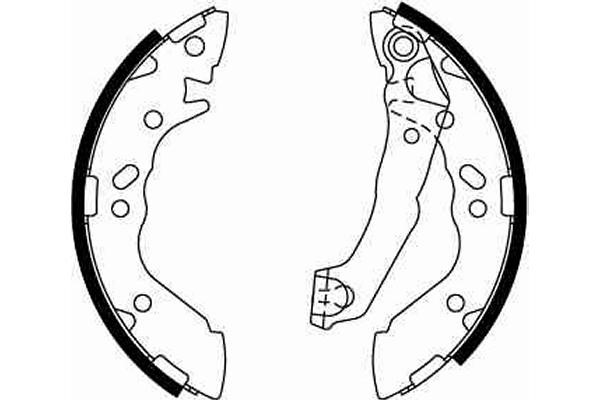 Bromsbackar, sats, Bakaxel Trw GS8659 TRW Bromsbackar, sats, Bakaxel Trw GS8659 TRW