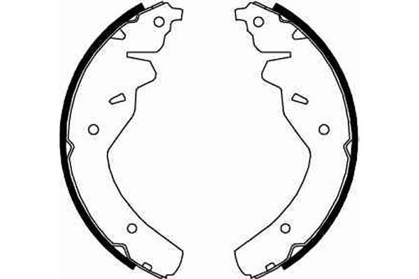 Bromsbackar, sats, Bakaxel Trw GS8660 TRW