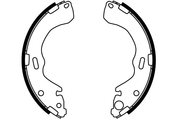 Bromsbackar, sats, Bakaxel Trw GS8664 TRW