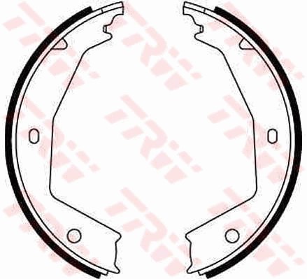 Bromsbackar, sats, parkeringsbroms, Bakaxel Trw GS8668 TRW