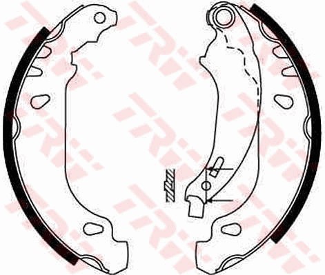 Bromsbackar, sats, Bakaxel Trw GS8669 TRW