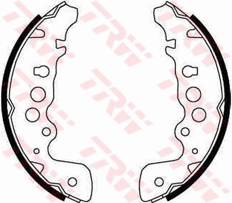 Bromsbackar, sats, Bakaxel Trw GS8670 TRW