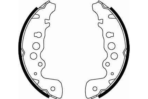 Bromsbackar, sats, Bakaxel Trw GS8670 TRW