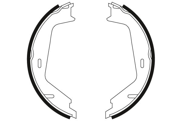 Bromsbackar, sats, parkeringsbroms, Bakaxel Trw GS8674 TRW