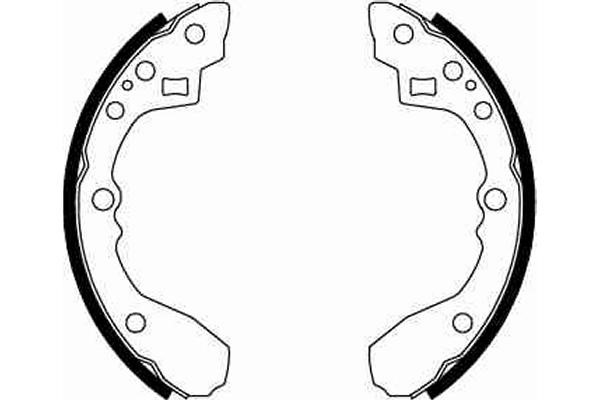 Bromsbackar, sats, Bakaxel Trw GS8675 TRW