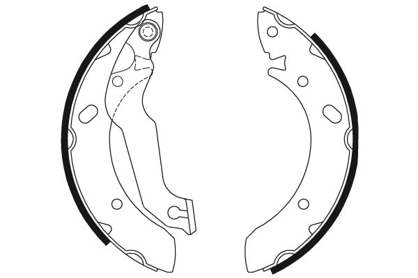 Bromsbackar, sats, Bakaxel Trw GS8678 TRW