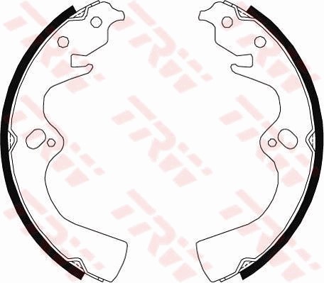 Bromsbackar, sats, Bakaxel Trw GS8682 TRW