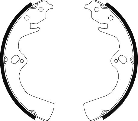 Bromsbackar, sats, Bakaxel Trw GS8682 TRW