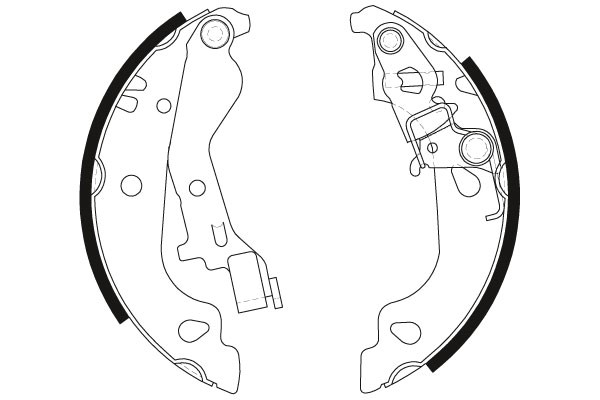 Bromsbackar, sats, Bakaxel, Framaxel Trw GS8686 TRW