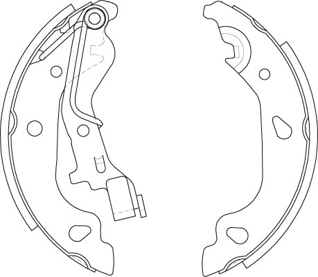 Bromsbackar, sats, Bakaxel Trw GS8687 TRW