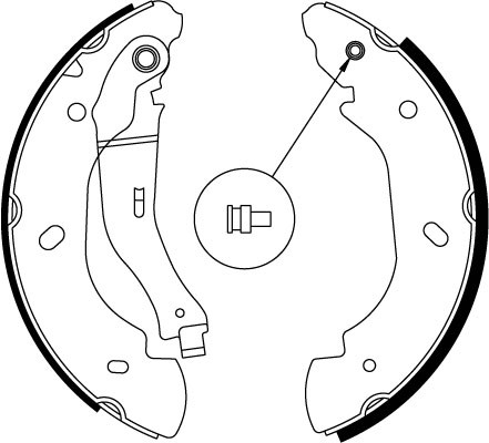 Bromsbackar, sats, Bakaxel Trw GS8689 TRW