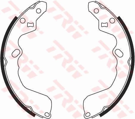 Bromsbackar, sats, Bakaxel Trw GS8694 TRW